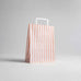 Caretta Showcase Striped Nude Paper Bags