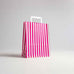 Caretta Showcase Striped Pink Paper Bags