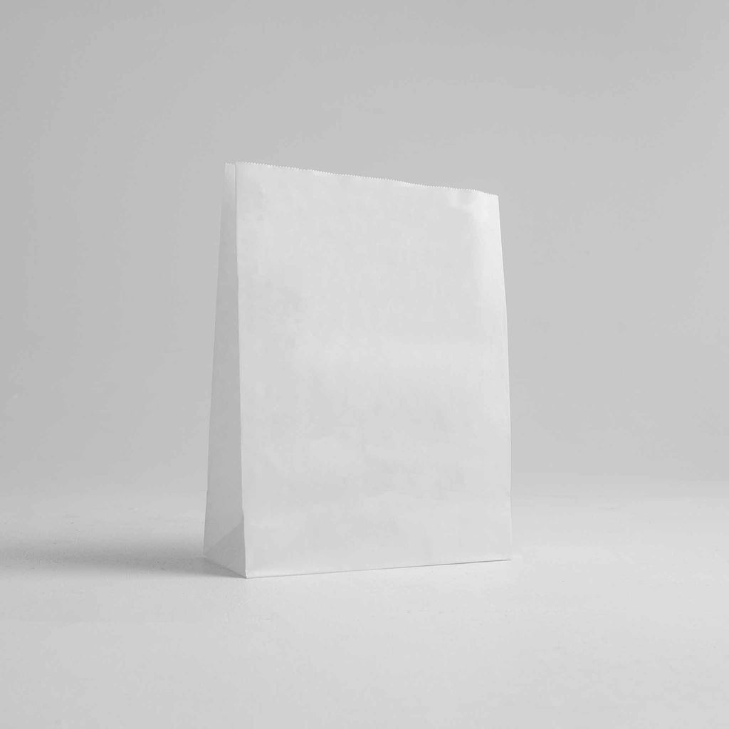 No Handle White Kraft Paper Bags